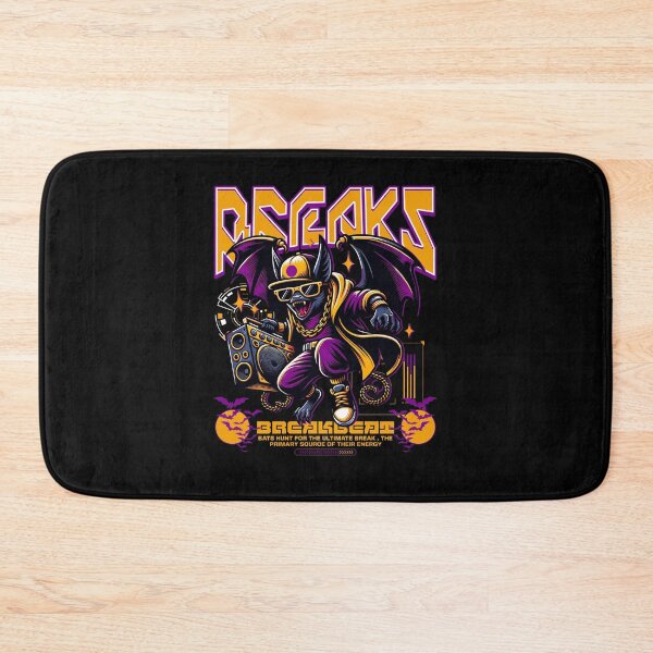 Item preview, BREAKBEAT - Bat Breaks (Black)  designed and sold by Discothreadz.