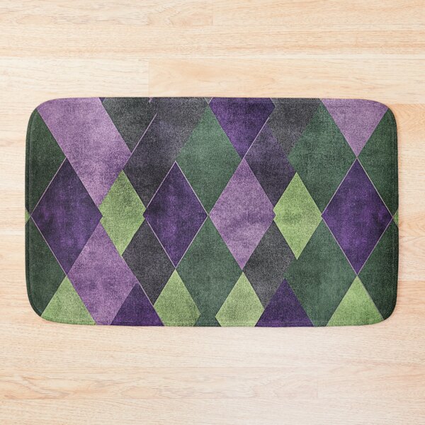 Item preview, Purple and green argyle pattern designed and sold by liana campbell.