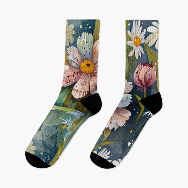 Item preview, Beautiful Wild Flowers, Watercolor Design designed and sold by Lecturarte.