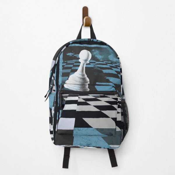 Item preview, Surreal Op Art Blue Pawn Chess Piece batik crack vintage Chess board designed and sold by AuroraXGreen.
