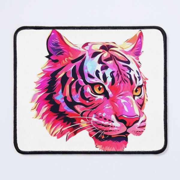 Item preview, Pink tiger face  designed and sold by LevCreates.