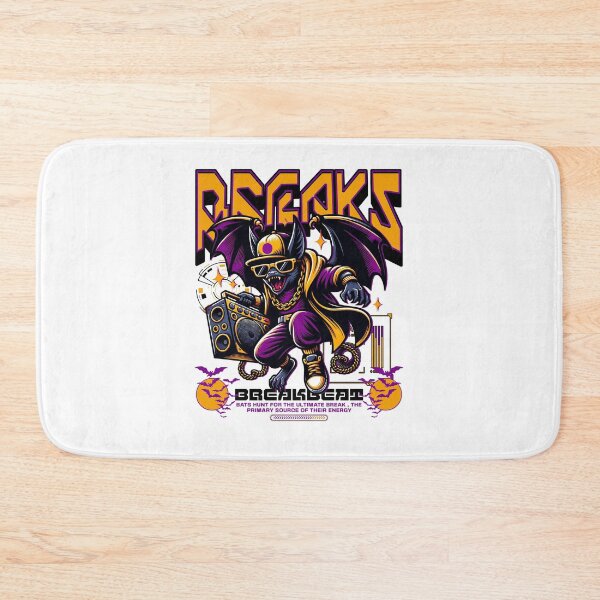 Item preview, BREAKBEAT  - Bat Breaks (Black)  designed and sold by Discothreadz.