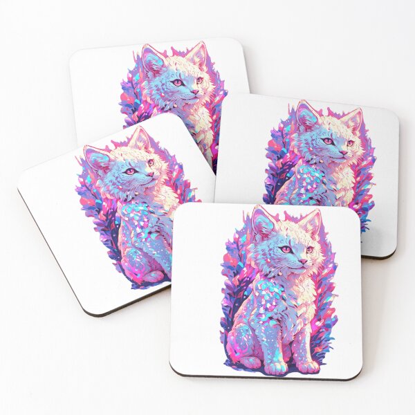 Item preview, Albino white bobcat lynx designed and sold by LevCreates.
