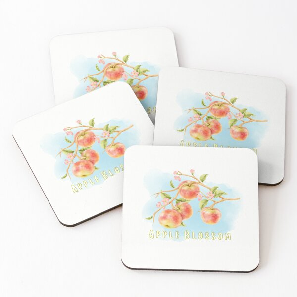 Artikelvorschau, Arkansas State Apfelblüten-Blumen-Aquarell-klassisches T-Shirt Sticker entworfen und verkauft von ThinkNature!.