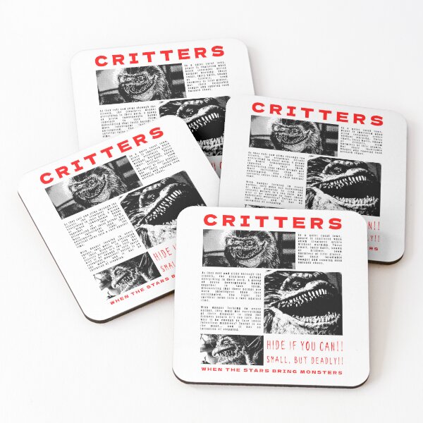 Item preview, Critters: Watch Out for What's Rolling!, black and red version designed and sold by EspiralArt.