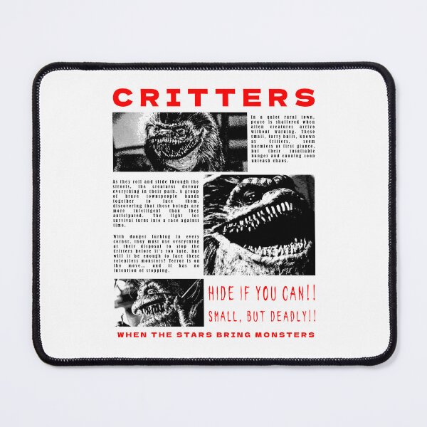 Item preview, Critters: Watch Out for What's Rolling!, black and red version designed and sold by EspiralArt.
