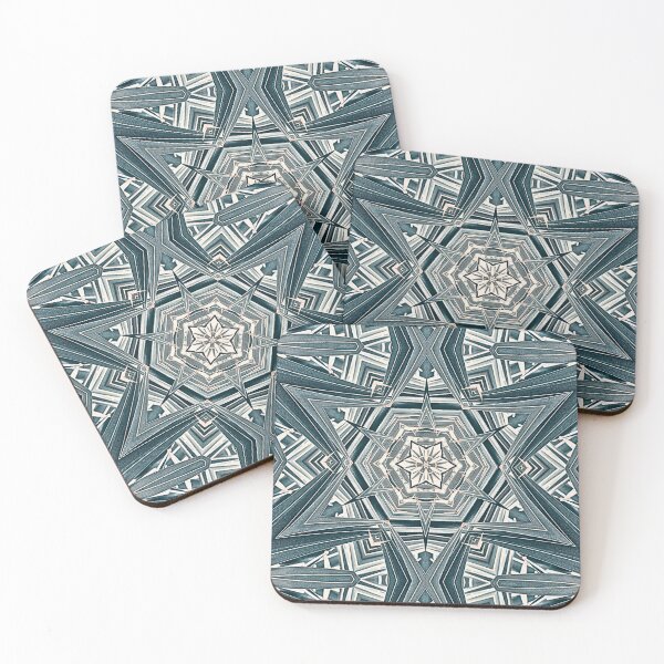Item preview, PAUSE 2 WONDER - Blue Grey Aesthetic Botanical #133b Kaleidography | Nature Photography Symmetry Art Fusion - ashrawArt Divine Design designed and sold by ashrawArt Designer Boutique Art.