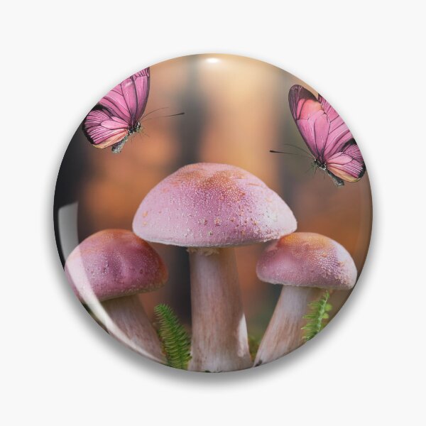 Item preview, 3 Mushroom with butterflies designed and sold by MigWhimsy.