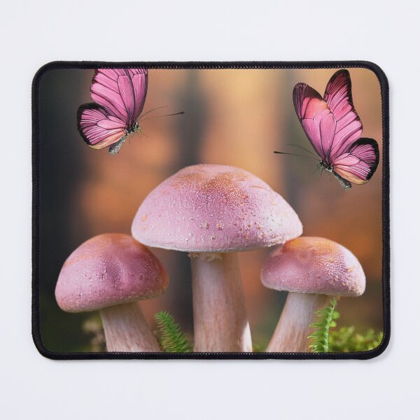 Item preview, 3 Mushroom with butterflies designed and sold by MigWhimsy.