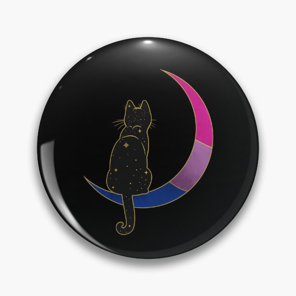 Artikelvorschau, Bisexuelle Katze Mond Weltraum LGBT Pride Flagge entworfen und verkauft von Clara Hollins.
