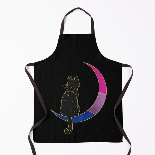 Item preview, Bisexual Cat Moon Space LGBT Pride Flag designed and sold by Clara Hollins.
