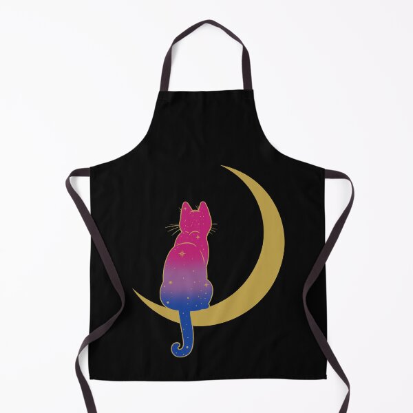 Item preview, Bisexual Cat Moon Space LGBT Pride Flag designed and sold by Clara Hollins.