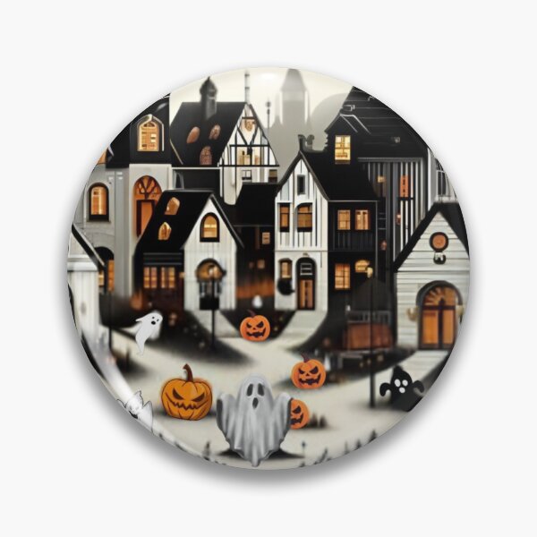 Item preview, Vintage Style Haunted House - Happy Halloween Classic T-Shirt designed and sold by inkfluenceart.