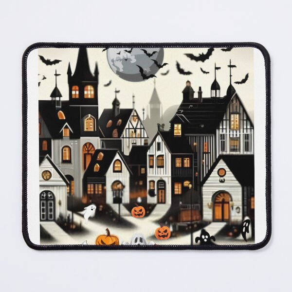 Item preview, Vintage Style Haunted House - Happy Halloween Classic T-Shirt designed and sold by inkfluenceart.