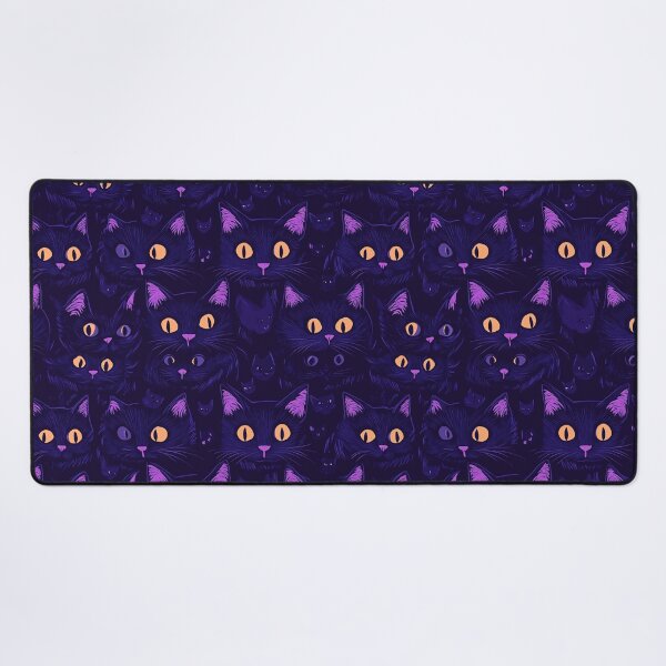 Item preview, Purple Halloween Cat Pattern designed and sold by Wisdi.