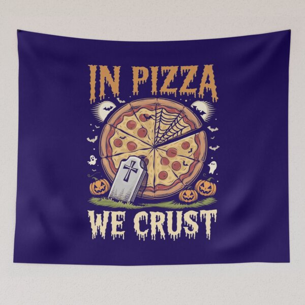 Item preview, In Pizza We Crust Halloween Themed Spooky Slice Style designed and sold by Syrupulse.