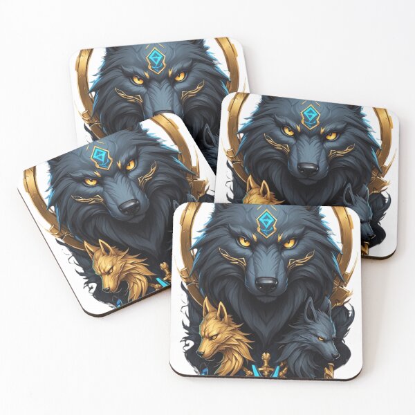 Item preview, Majestic Three-Headed Wolf Illustration designed and sold by Fab-Haven.