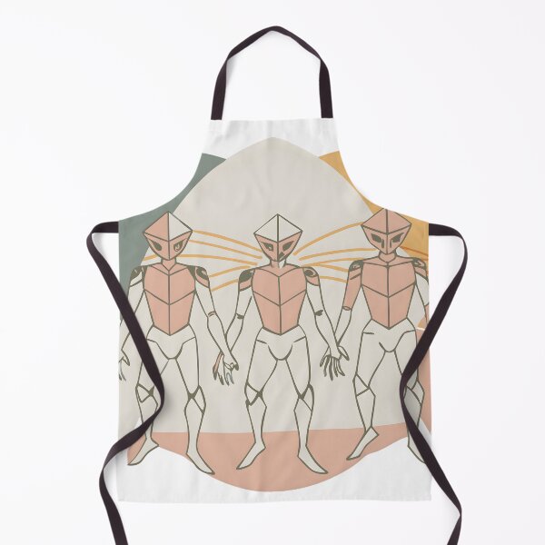 Item preview, Crystalline Alien Race Standing United in Abstract Galaxy designed and sold by DigitalArtByJoe.
