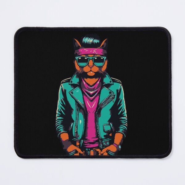 Item preview, 80s Pop Art Cat - Modern Pop Art | City Pop Art Punk Style designed and sold by Kubala.