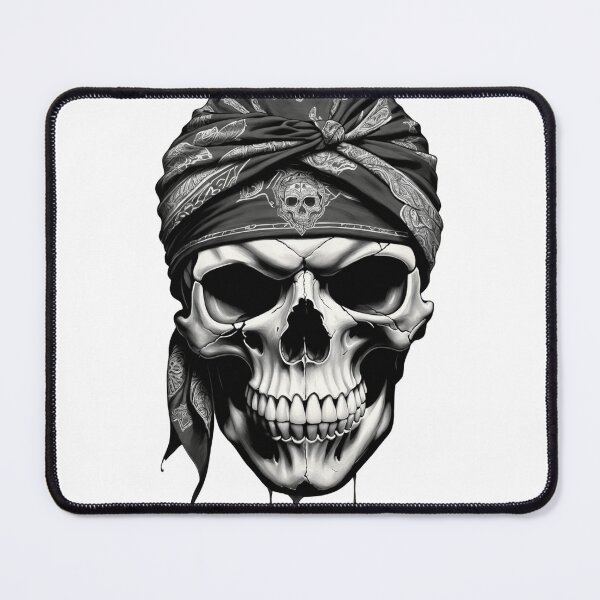 Item preview, Skull with Bandana Illustration designed and sold by Fab-Haven.