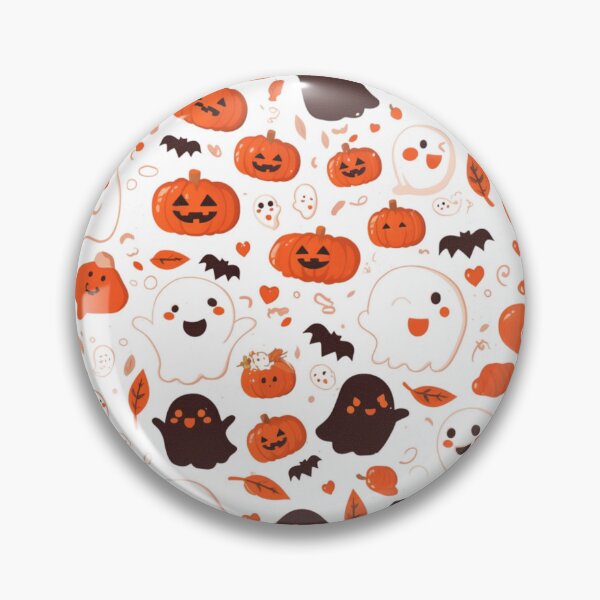 Artikelvorschau, Halloween Kürbisse und Geister Kinder Feiertagsmuster entworfen und verkauft von mind-coloring.