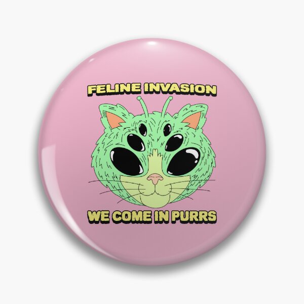 Item preview, Feline invasion: We come in purrs - Funny alien cat Gift designed and sold by denis90ch.