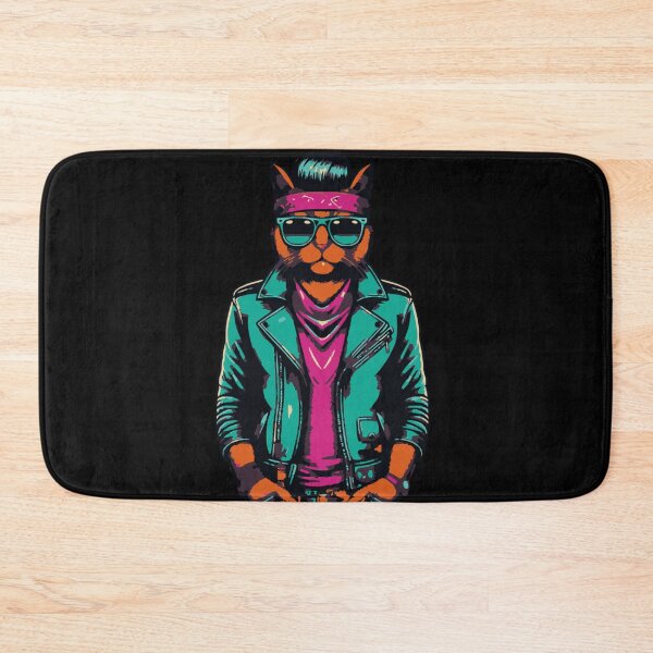 Item preview, 80s Pop Art Cat - Modern Pop Art | City Pop Art Punk Style designed and sold by Kubala.