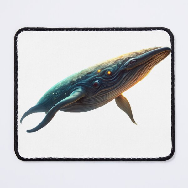 Item preview, Futuristic Whale Emerging from a Cosmic Environment designed and sold by DigitalArtByJoe.