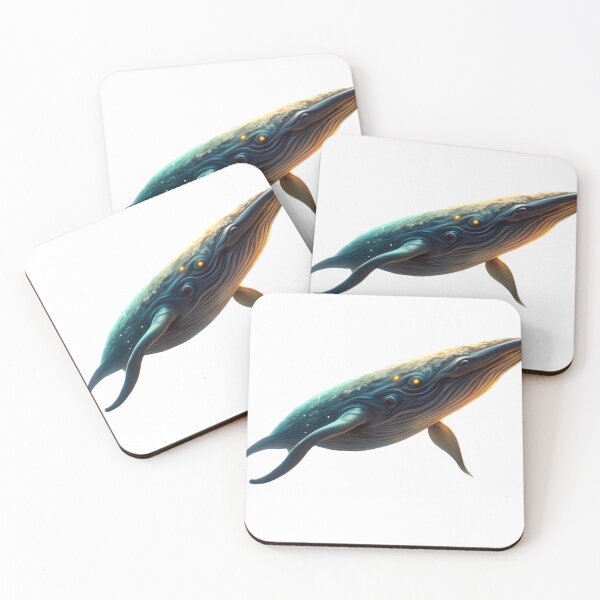 Item preview, Futuristic Whale Emerging from a Cosmic Environment designed and sold by DigitalArtByJoe.