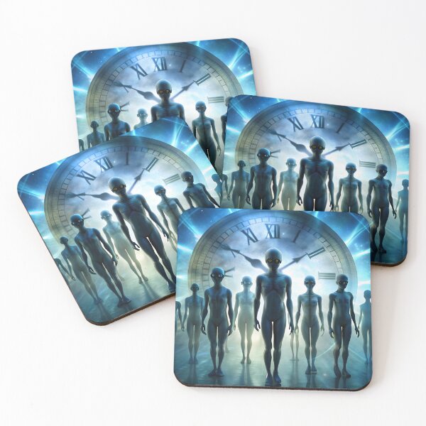 Item preview, Futuristic Aliens in Sci-Fi Time Travel Scene designed and sold by DigitalArtByJoe.