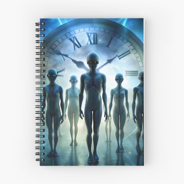 Item preview, Futuristic Aliens in Sci-Fi Time Travel Scene designed and sold by DigitalArtByJoe.