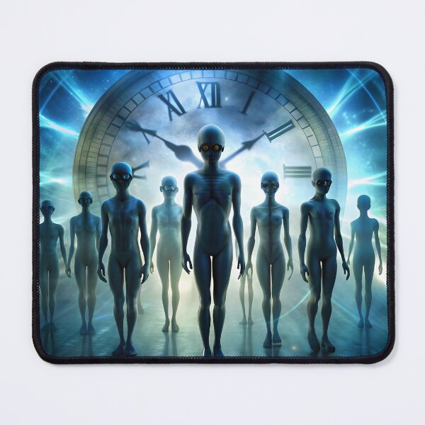 Item preview, Futuristic Aliens in Sci-Fi Time Travel Scene designed and sold by DigitalArtByJoe.