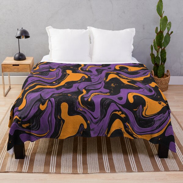 Item preview, Purple and Orange Halloween Abstract designed and sold by Wisdi.