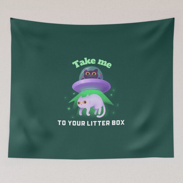 Item preview, Take me to your litter box - Funny alien cat Gift designed and sold by denis90ch.