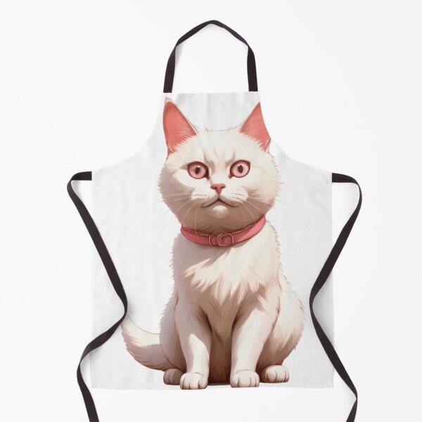 Item preview, Adorable White and Pink Cartoon Cat Sketch Design designed and sold by rajasekhark.