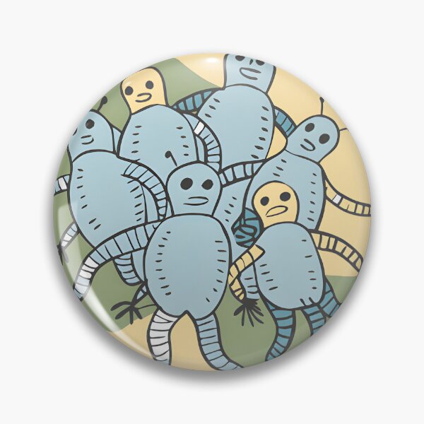 Artikelvorschau, Cartoon-Aliens mit kollektivem Bewusstsein in abstrakter Umgebung entworfen und verkauft von DigitalArtByJoe.