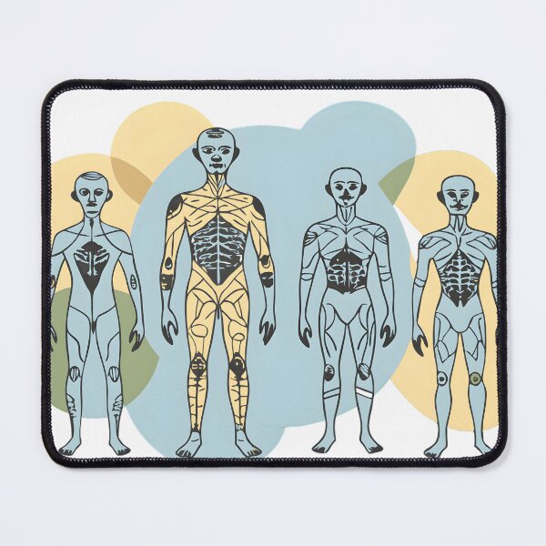 Item preview, Abstract Human Figures with Intricate Fractal Patterns designed and sold by DigitalArtByJoe.