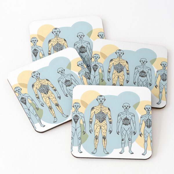 Item preview, Abstract Human Figures with Intricate Fractal Patterns designed and sold by DigitalArtByJoe.
