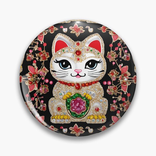 Item preview, A Maneki Neko dressed in jewels designed and sold by takenoko7mayo8.