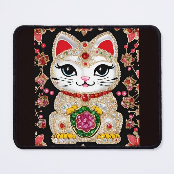 Item preview, A Maneki Neko dressed in jewels designed and sold by takenoko7mayo8.