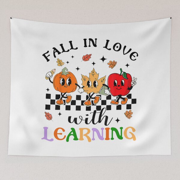 Item preview, Groovy Fall In Love With Learning Autumn Pumpkin Teacher  designed and sold by SenanDan.