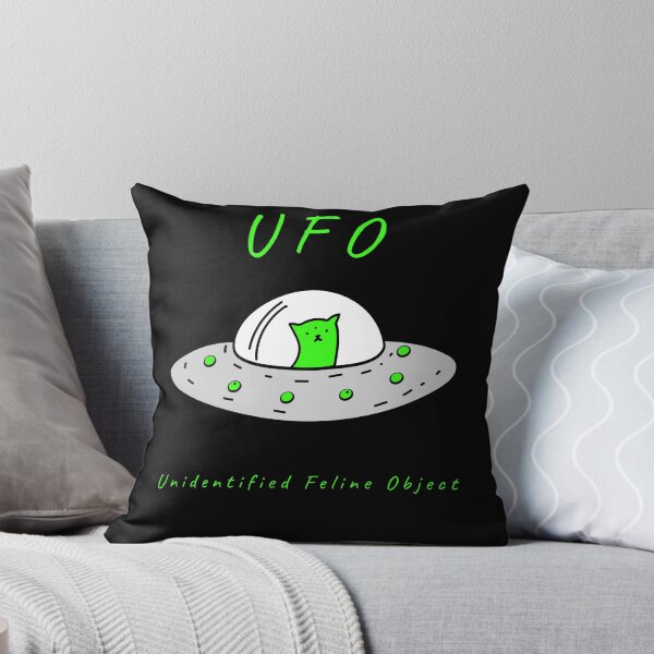 Item preview, UFO: Unidentified Feline Object - Funny alien cat Gift designed and sold by denis90ch.