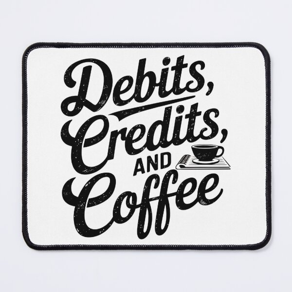 Item preview, Debits, Credits, and Coffee designed and sold by CerativeHymns.
