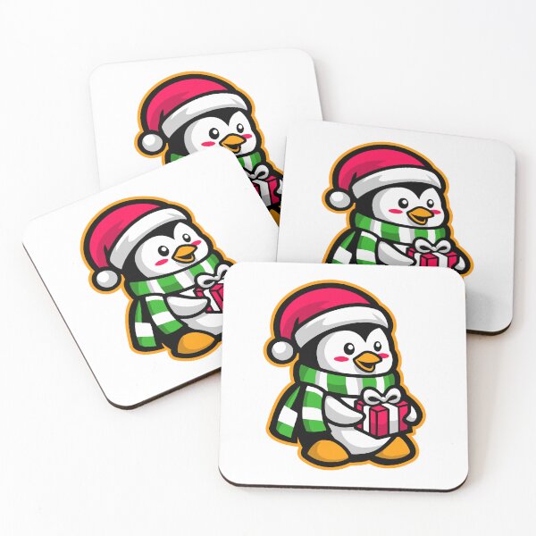 Item preview, cute Festive Penguin Gift Christmas T-Shirt sticker design  designed and sold by CreativeTomb.