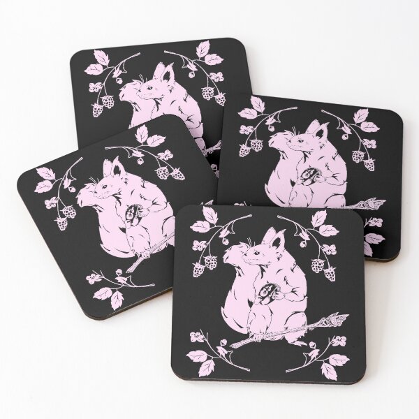 Item preview, Pink Necromancer Squirrel designed and sold by CritterCasa.