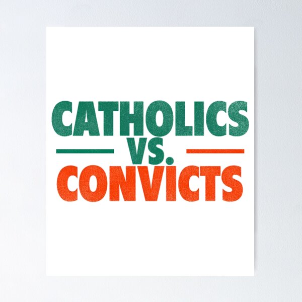 Artikel-Vorschau von Katholiken vs. Sträflinge Retro 1988 Fußballspiel, designt und verkauft von sagepizza-0001.