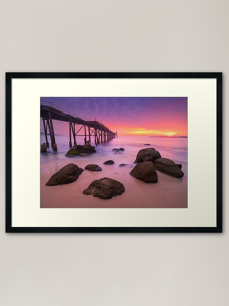 Thumbnail 1 of 7, Framed Art Print, Catherine Hill Bay, Newcastle, New South Wales, Australia designed and sold by Chockstone.