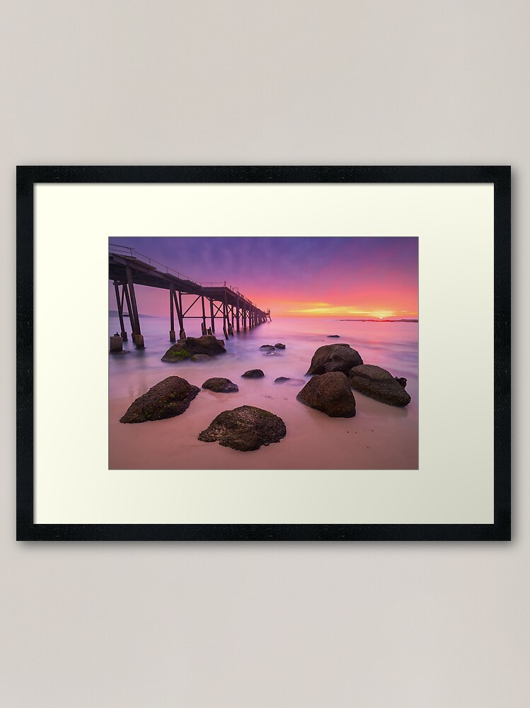 Thumbnail 1 of 7, Framed Art Print, Catherine Hill Bay, Newcastle, New South Wales, Australia designed and sold by Chockstone.