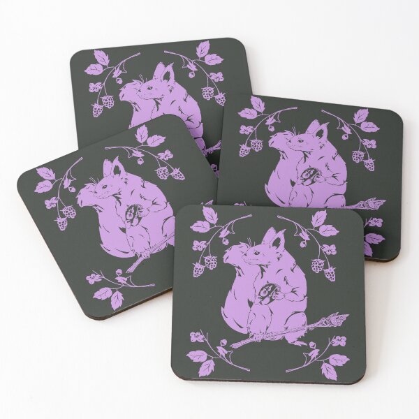 Item preview, Pastel Purple Necromancer Squirrel designed and sold by CritterCasa.