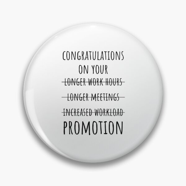 Item preview, Congratulations Job Promotion Funny Coworker designed and sold by CuteLovelyDesigns.